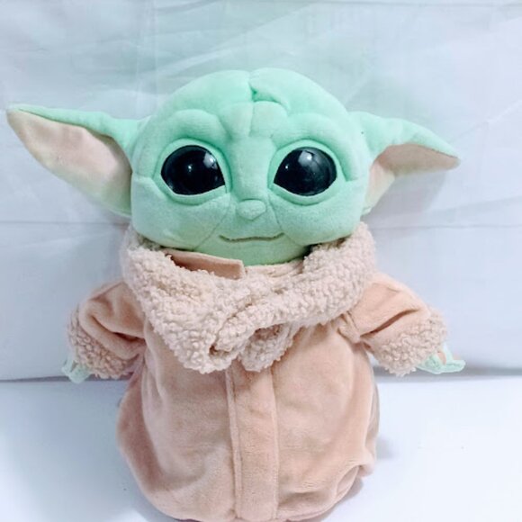 Star Wars Baby Yoda The Child 8" Stuffed Plush Doll Mandalorian Mattel Hard Eyes - Picture 1 of 9